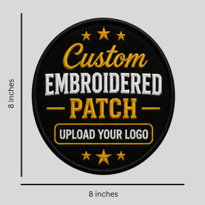 Custom Iron-On Embroidered Patches – 8inches