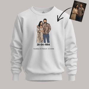 Portrait Embroidery – Faceless- Sweatshirt