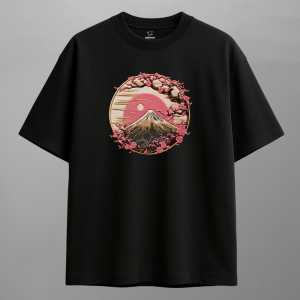 Alternative view of Mount Fuji & Blossoms