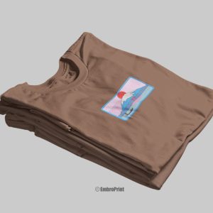 Alternative view of Mount Fuji Embroidered Oversized Unisex Tshirt