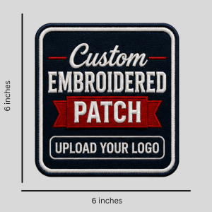 Custom Iron-On Embroidered Patches – 6inches
