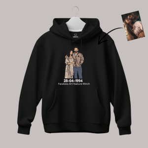 Portrait Embroidery – Faceless- Hoodie