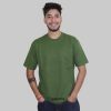 Premium Army Green Oversized Drop-Shoulder T-Shirt