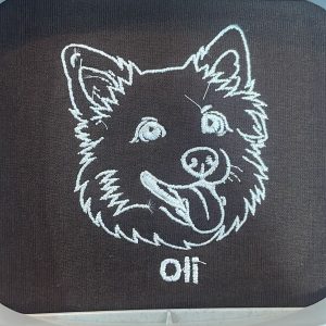 Alternative view of Custom Pet Lineart Embroidery